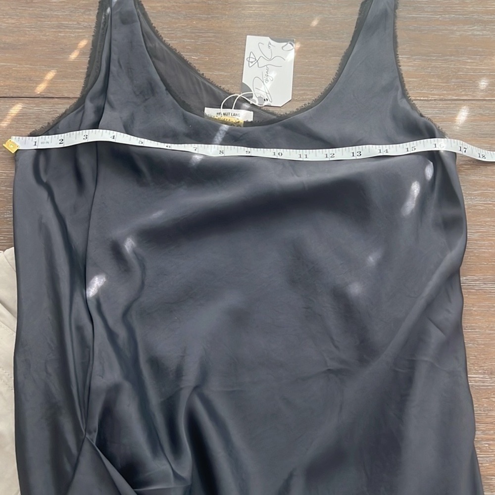Helmut Lang,Benny Dress,Stunning Shimmer,Asymmetrical,Side-Zip, EUC, Size 6 - Picture 13 of 17